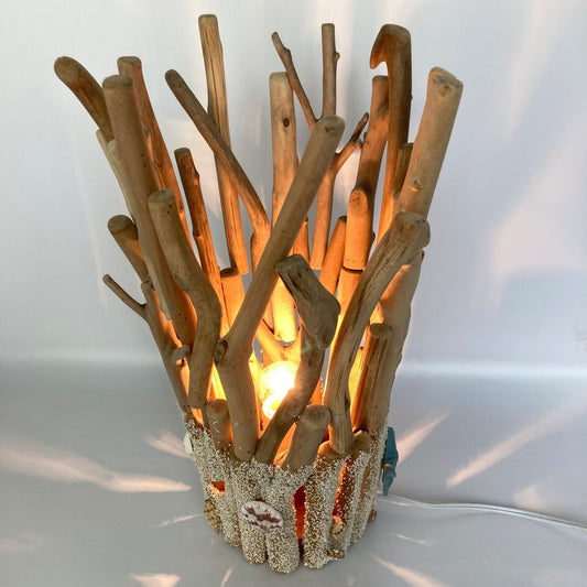 Nordic Retro Creative Driftwood Decorative Table Lamp
