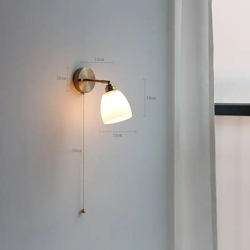 Adjustable Wall Lamp In Front Of Mirror In Bedside Study Living Room - Image #7